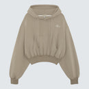 Stone Oversized Hoodie Cropped - Nova