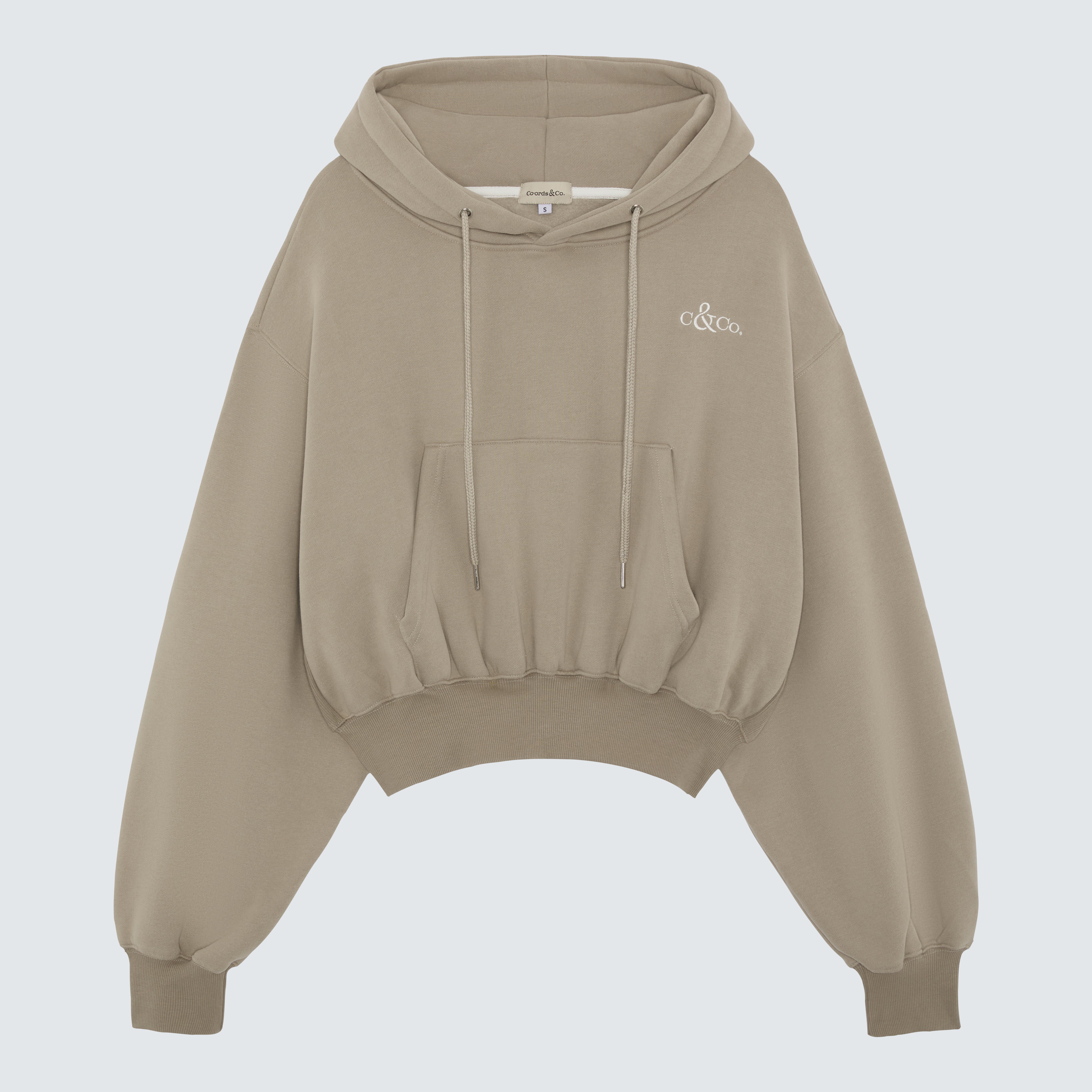 Stone Hoodie Cropped Branded - Nova