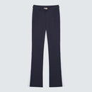 Navy Blue and White V-Waist Flared Jogger Branded - Isolde