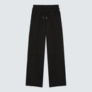 Black straight leg relaxed fit womens joggers 