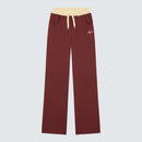 Maroon Wide Leg Jogger Branded - Valentina