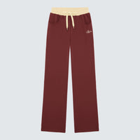 Maroon Wide Leg Jogger Branded - Valentina