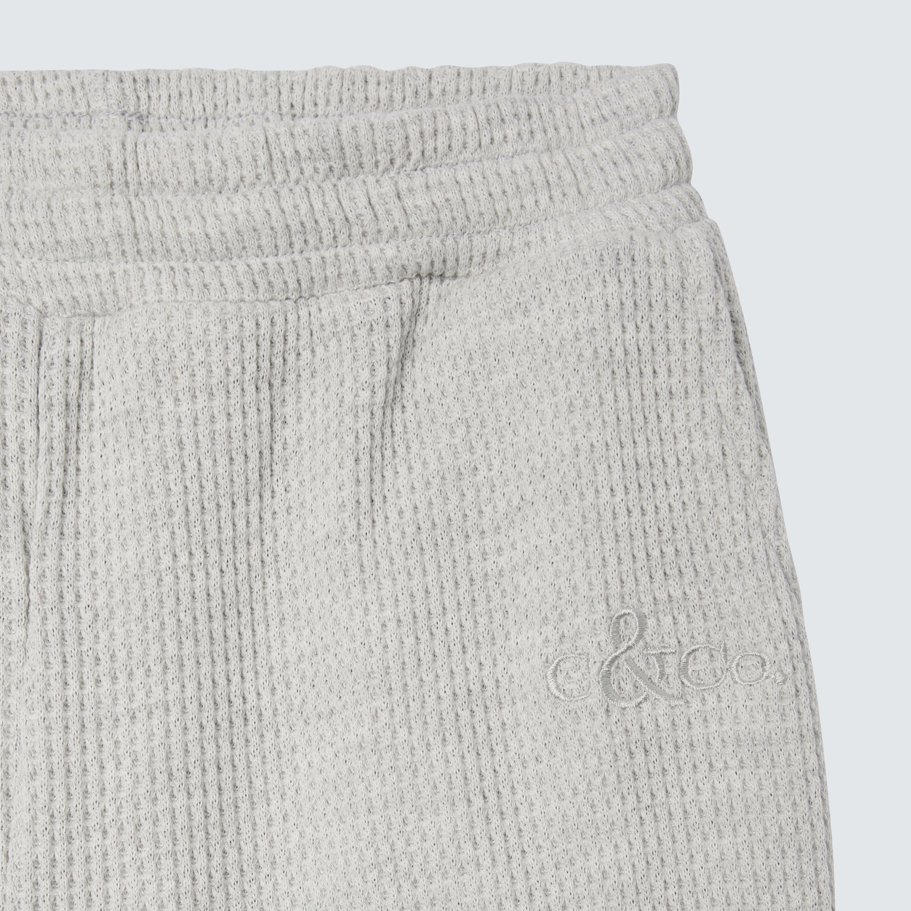 Grey Wide Leg Jogger Branded - Lily