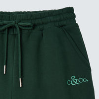 Green Trim Jogger Branded - Aria