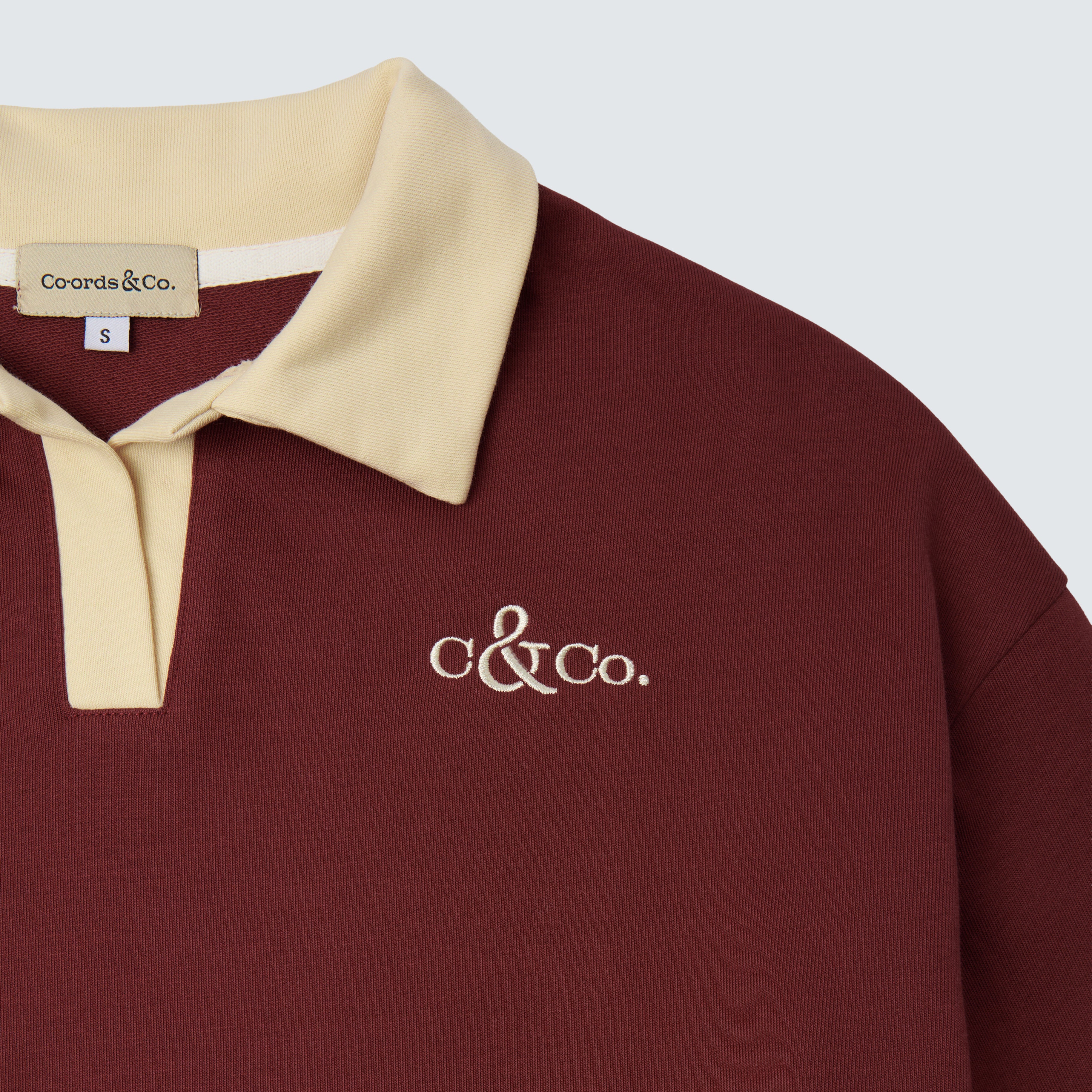 Maroon Cropped Top Branded - Valentina