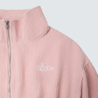 Blush Pink Cropped Top Zip-Up Branded - Romy