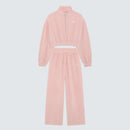 Blush Pink Cropped Top Zip-Up Branded - Romy