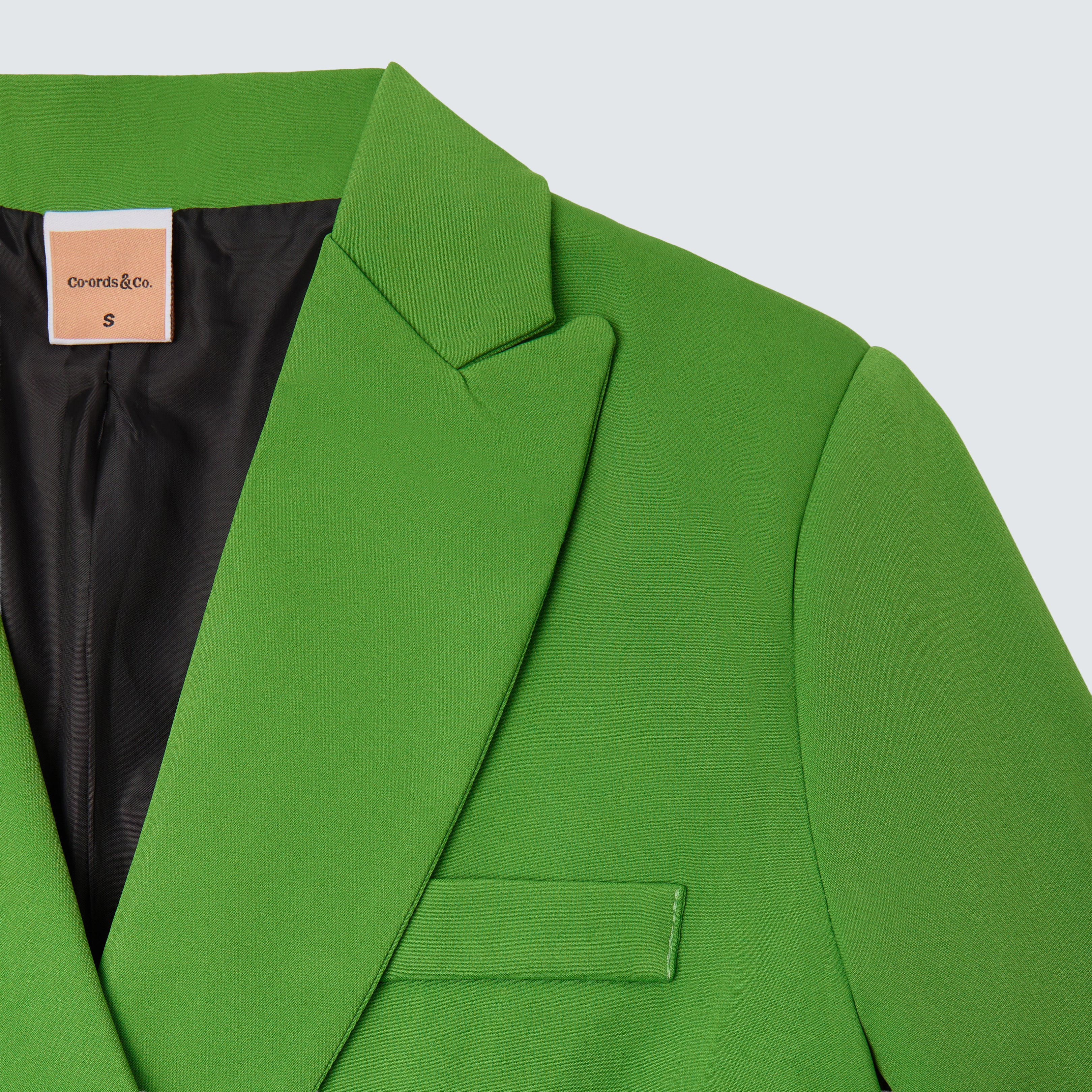 Green Double Breasted Oversized Blazer - Ava