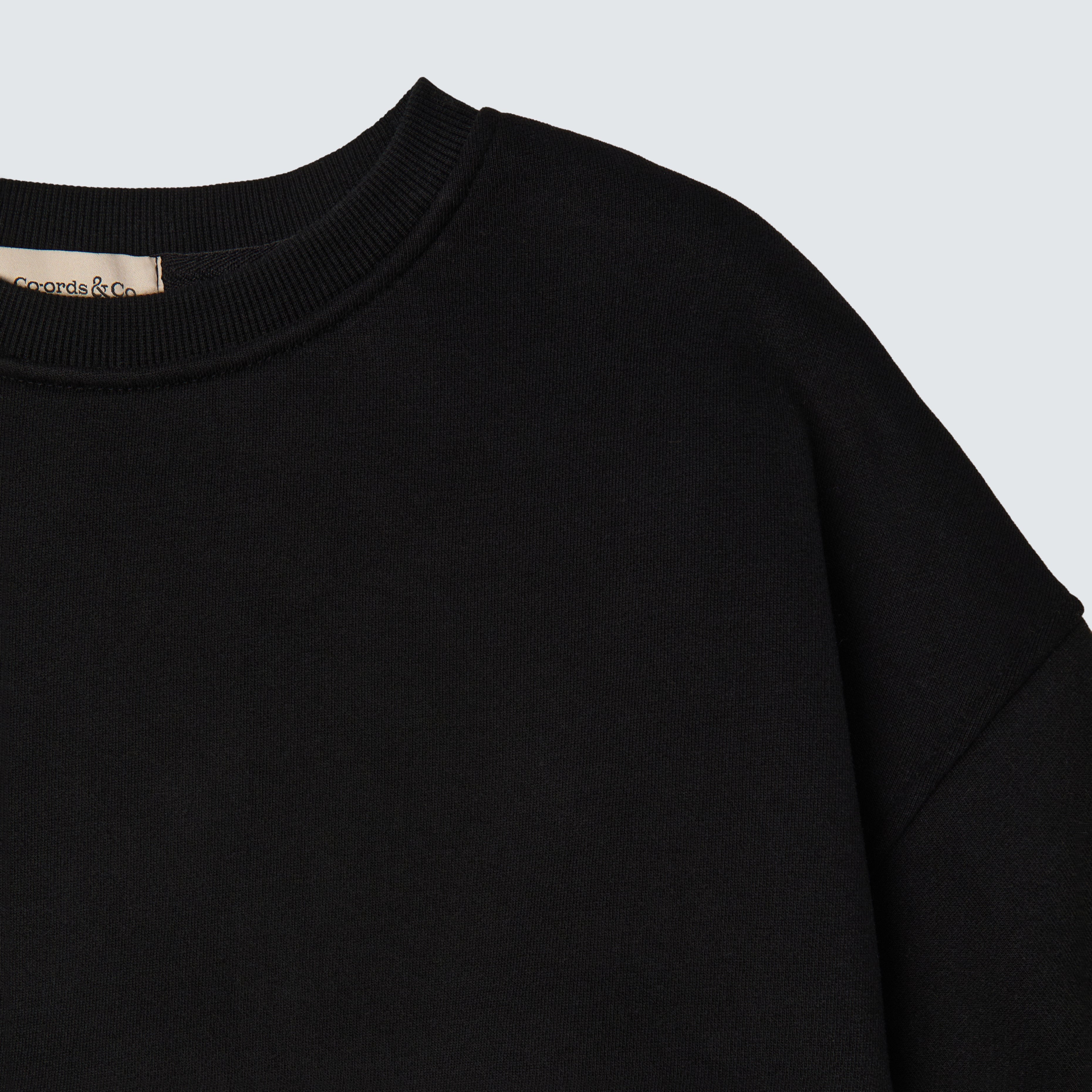 Black Relaxed Fit Sweatshirt - Calida