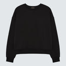 Womens black sweatshirt relaxed fit 