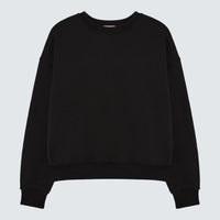 Womens black sweatshirt relaxed fit 