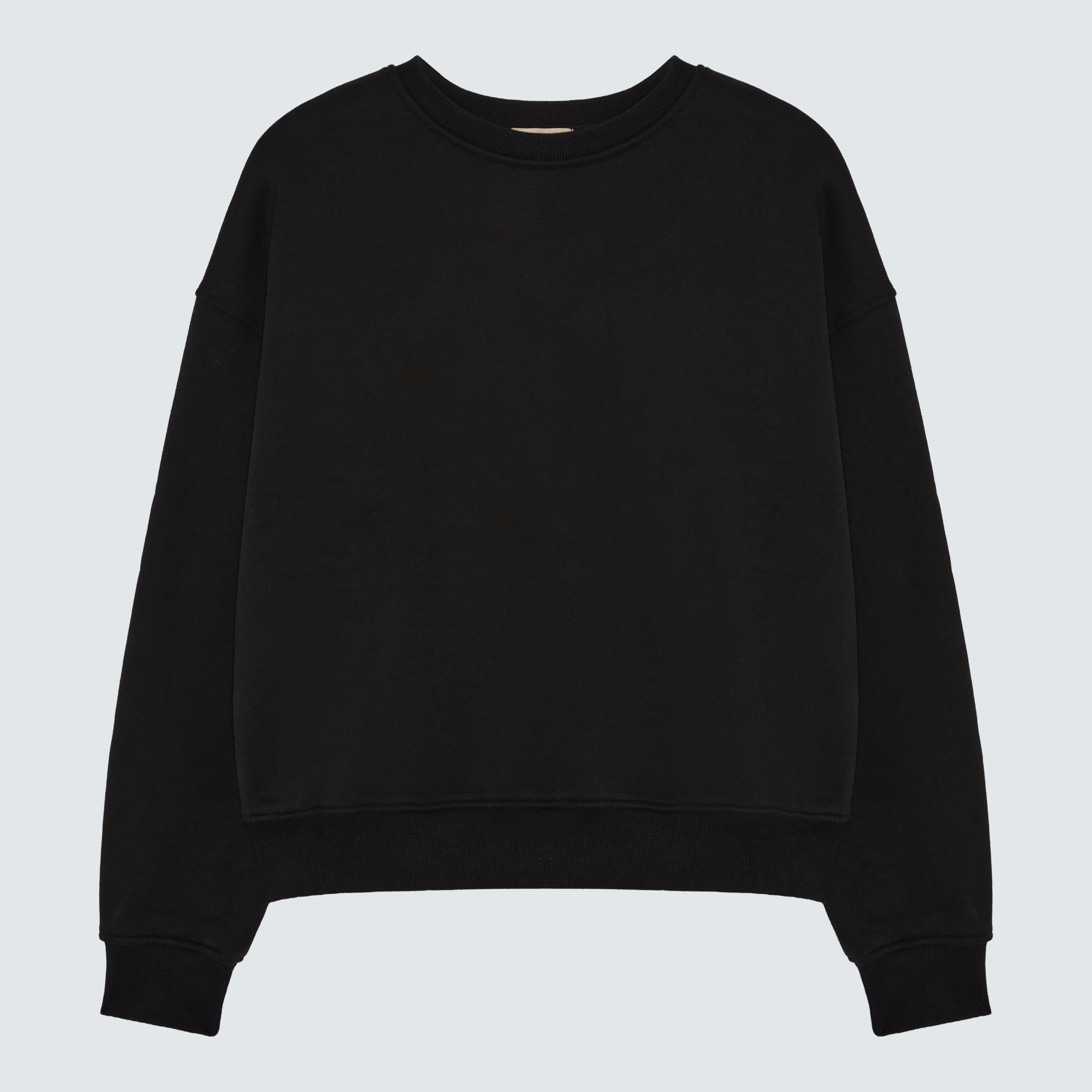 Black Relaxed Fit Sweatshirt - Calida