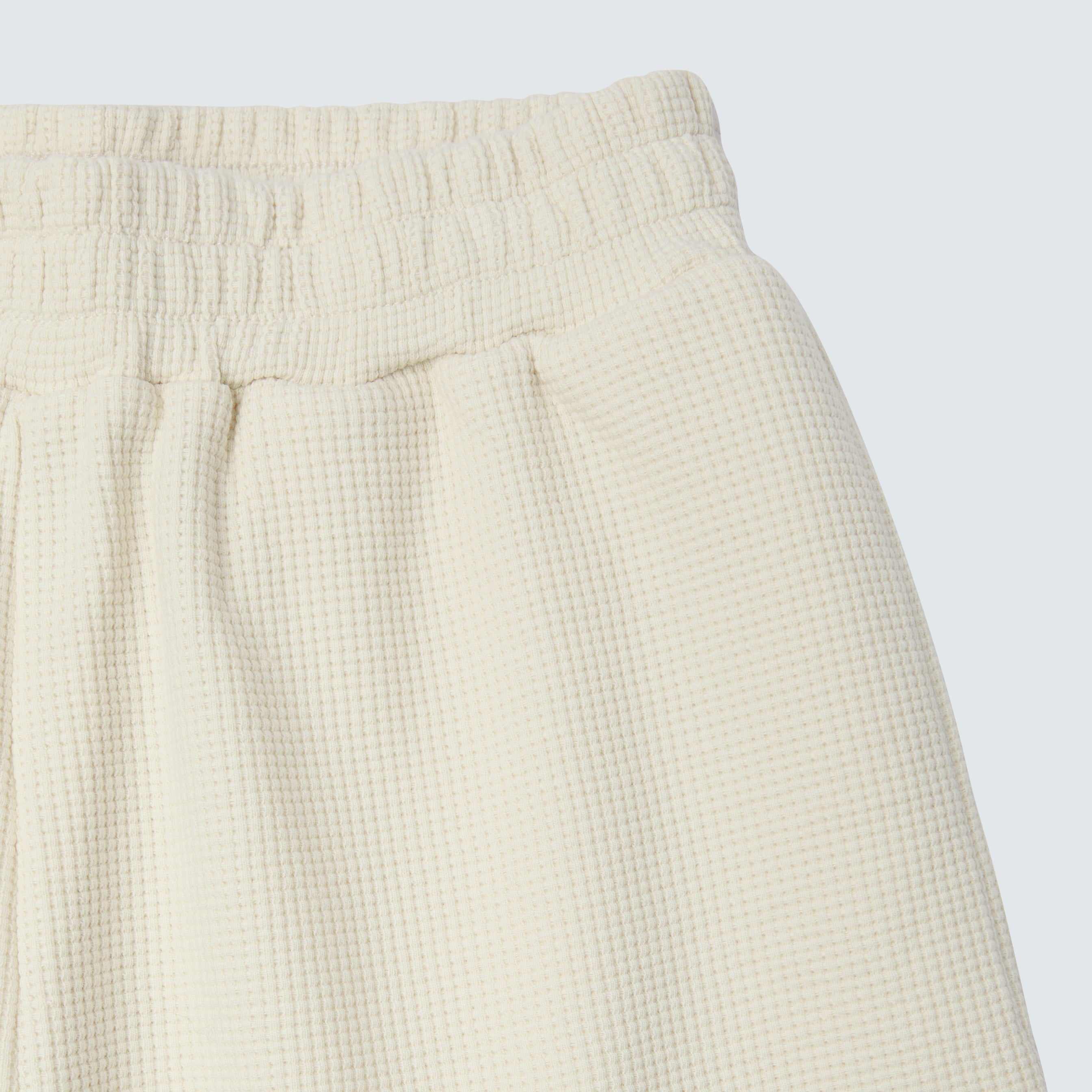 Light Beige Waffle Shorts - Celia